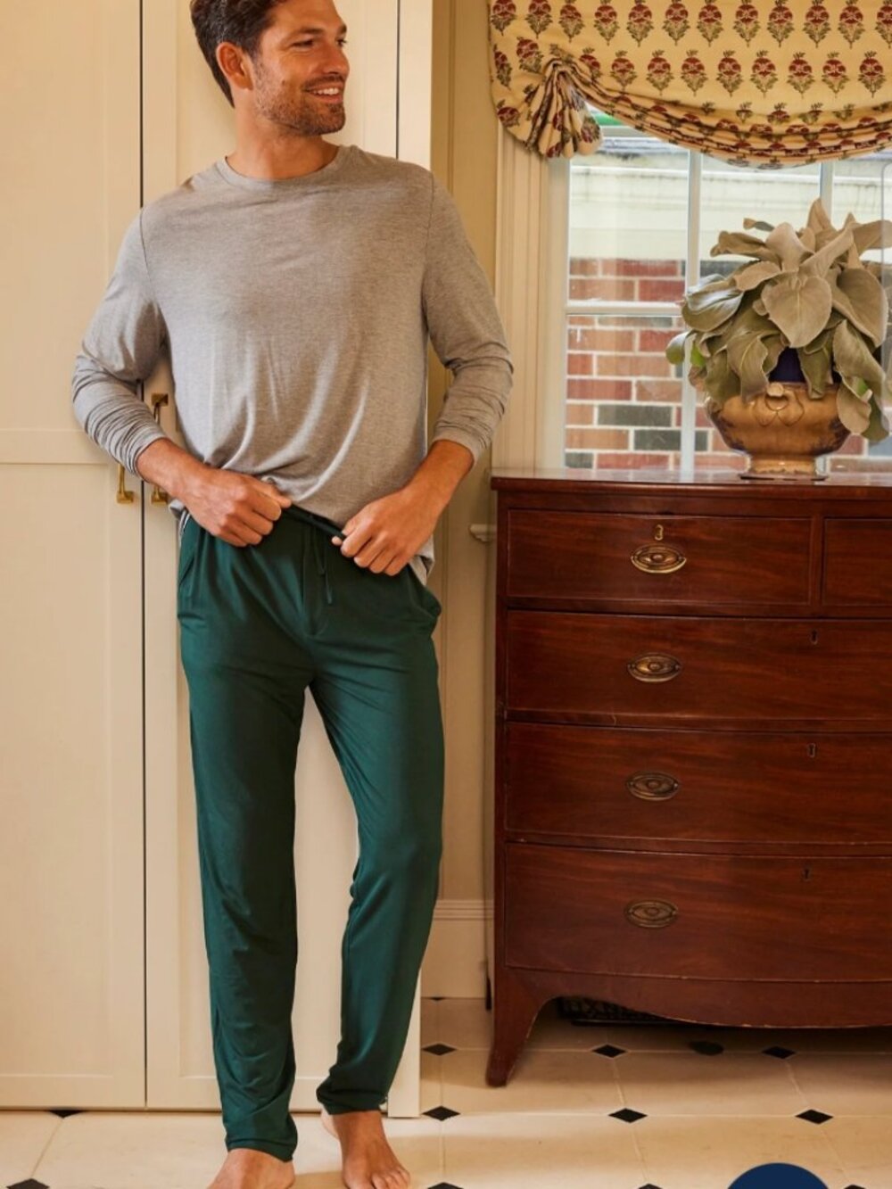 LAKE Men's Bamboo Blend Lounge Pants in Conifer Size XXL NWOT